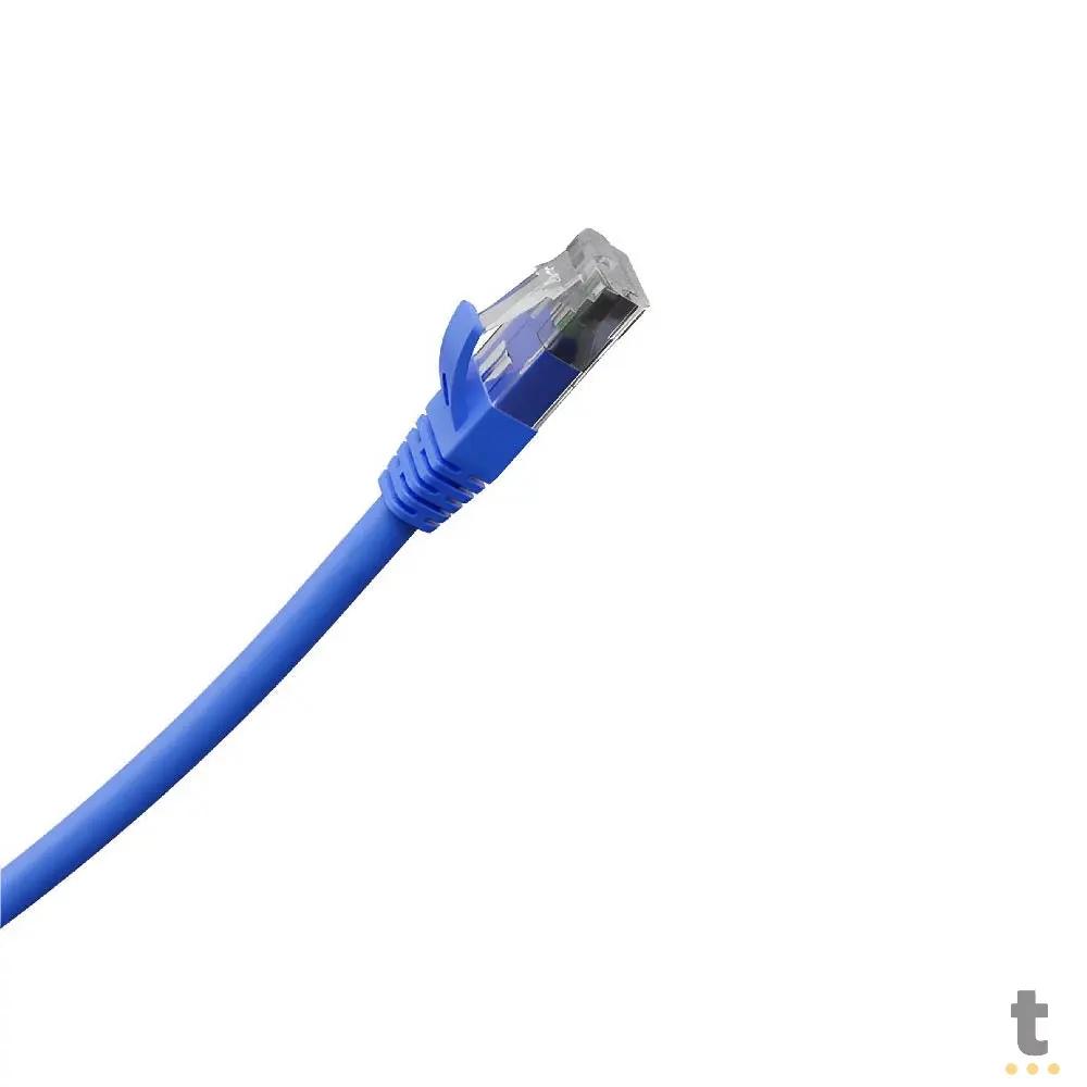 Patch Cord Cabo De Rede Impact Lan Cat5e Intelbras 1.5m Azul - 4830033 Truedata